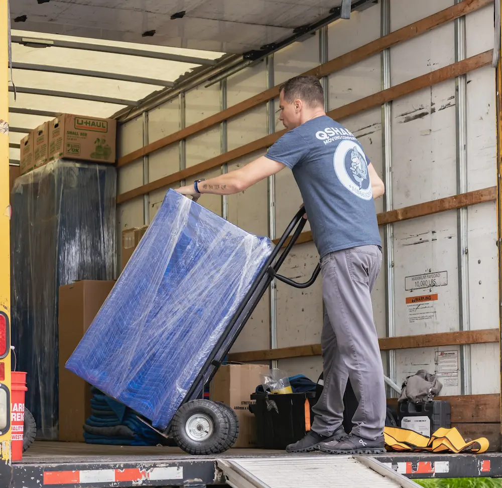 san diego moving service professional worker loading truck