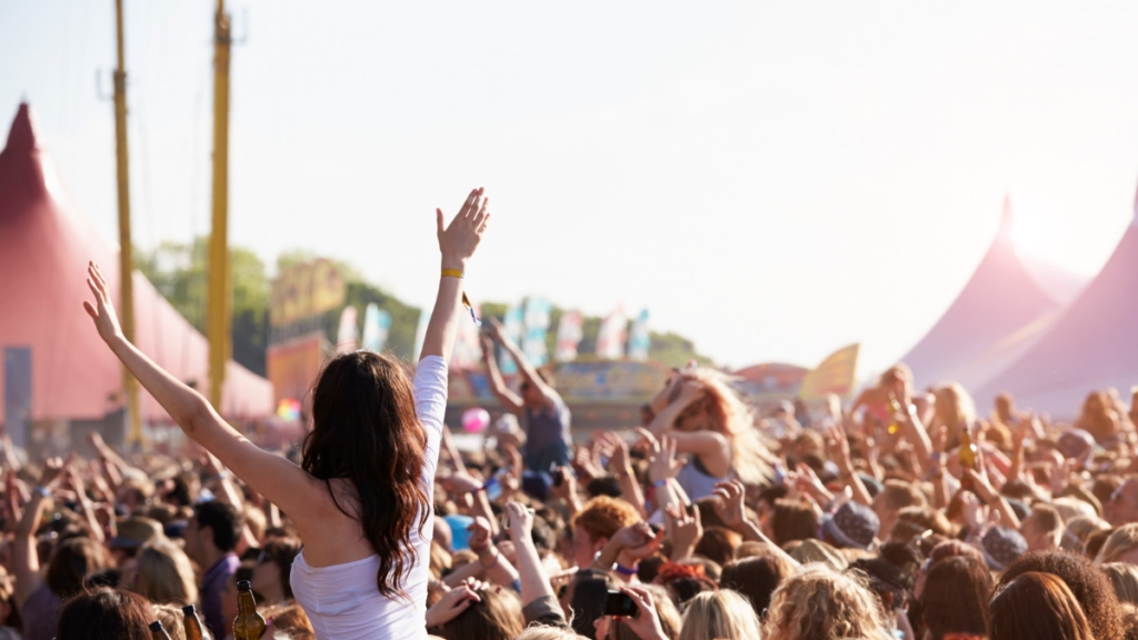 A picture of people enjoying music and performing arts in San Diego