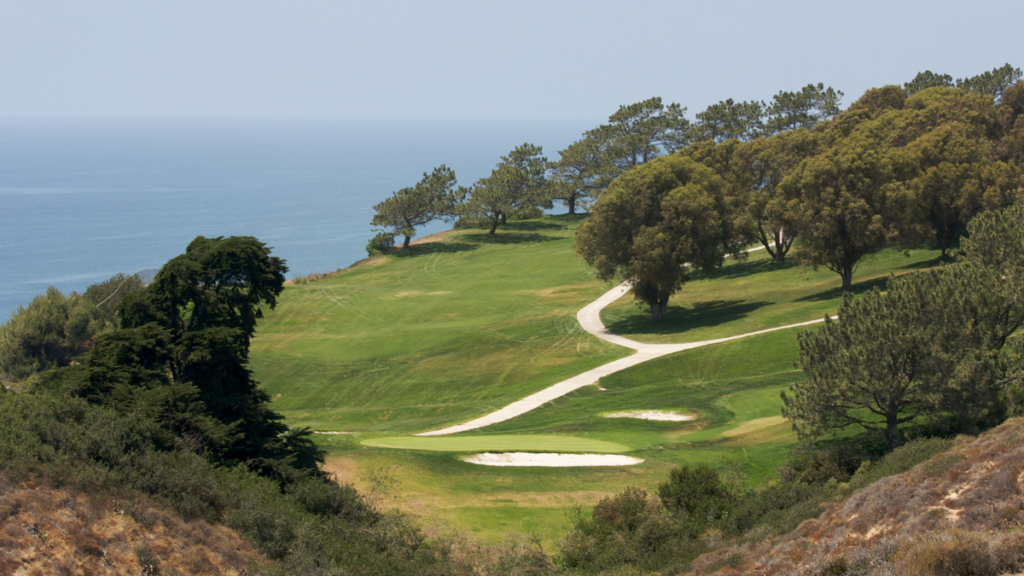Aerial view of Torrey Pines Golf Course