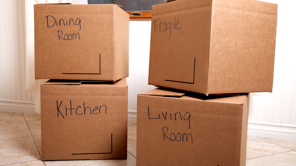 a picture of packing boxes
