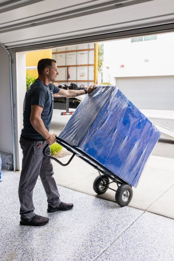 qshark mover moving a dresser