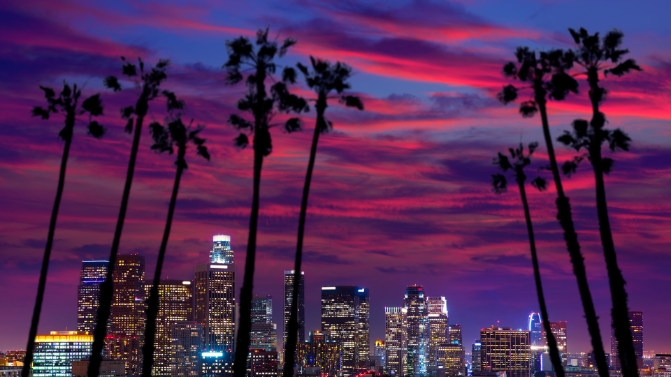 a picture of los angeles downtown