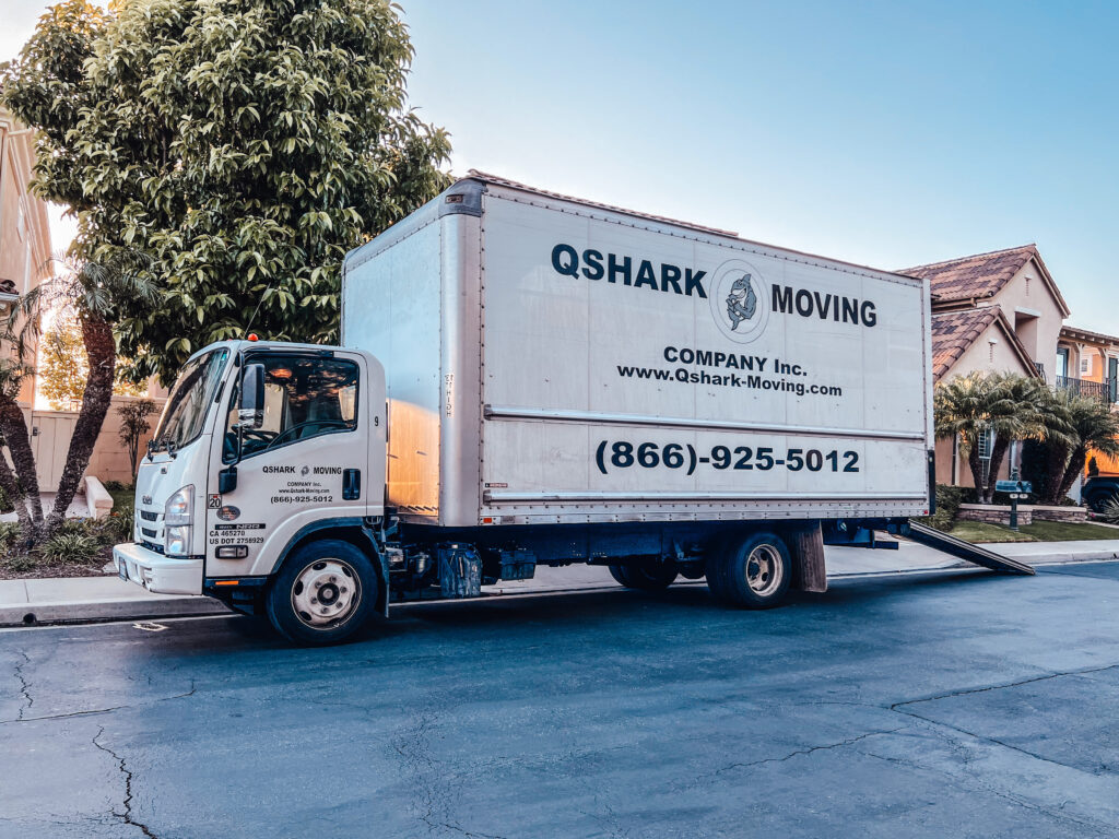 This is Qshark Moving Truck, we are using to move items. They come in different sizes and color, with ramps or lift gates.