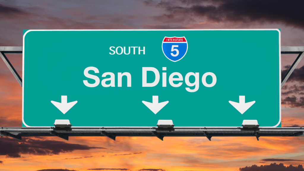 How old is san diego? the picture is showing a route mark poiting to san diego