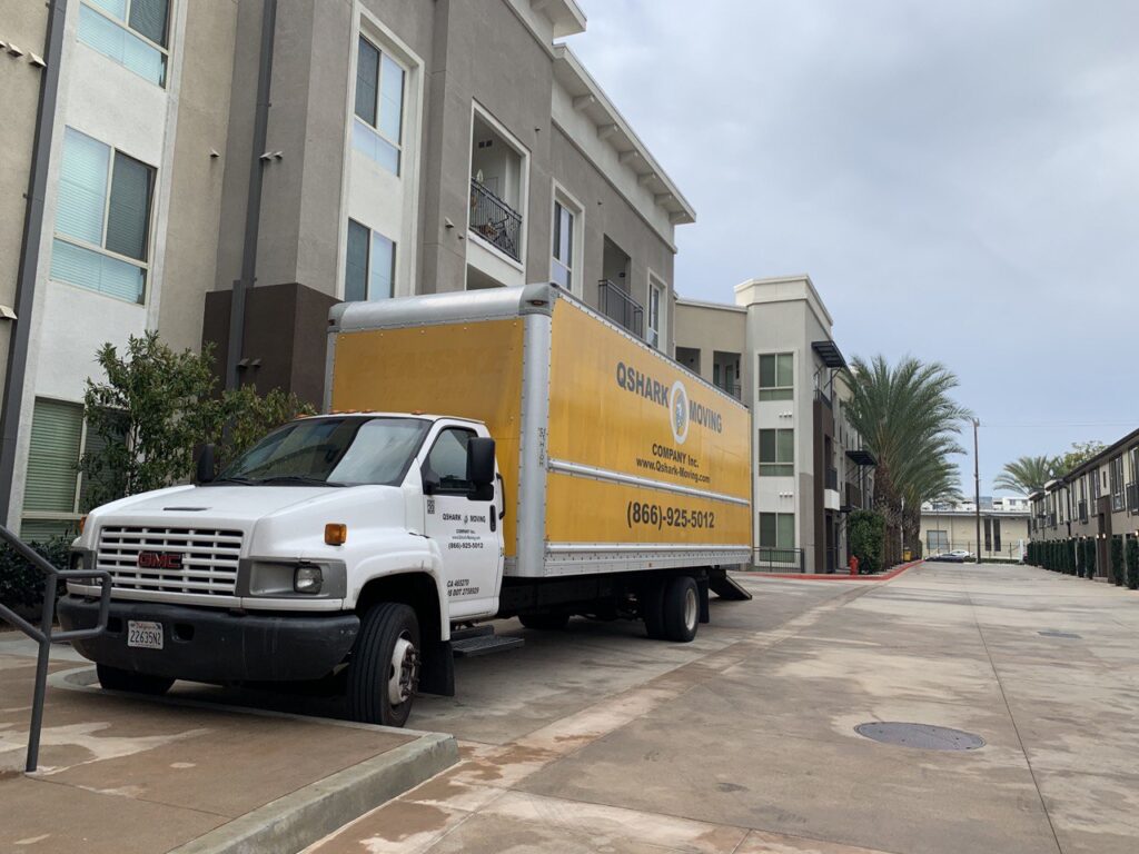 Professional movers near you getting ready for moving services