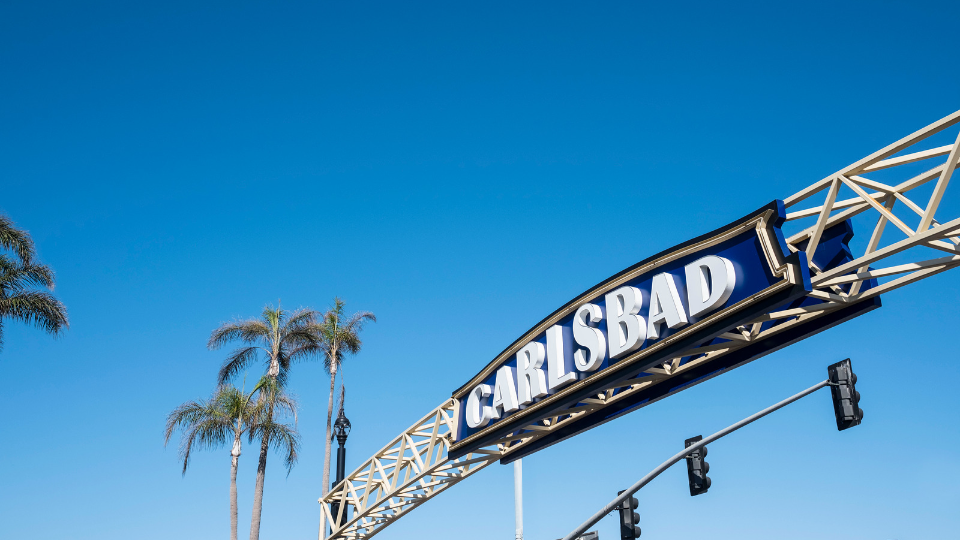 a picture of Carlsbad sign