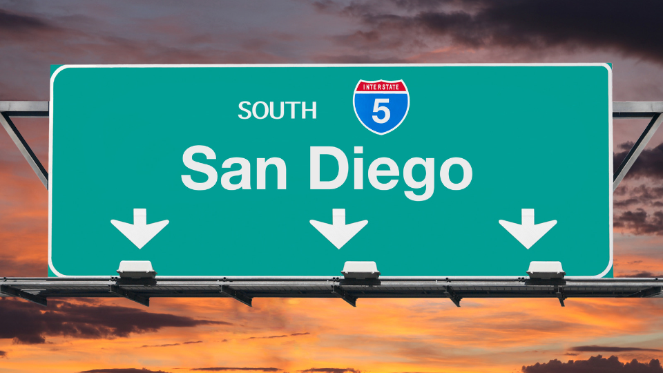 a picture of a sign saying San Diego