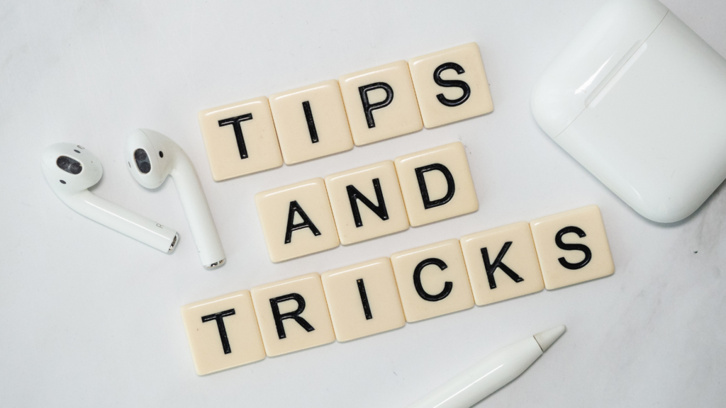 a picture of tips and tricks