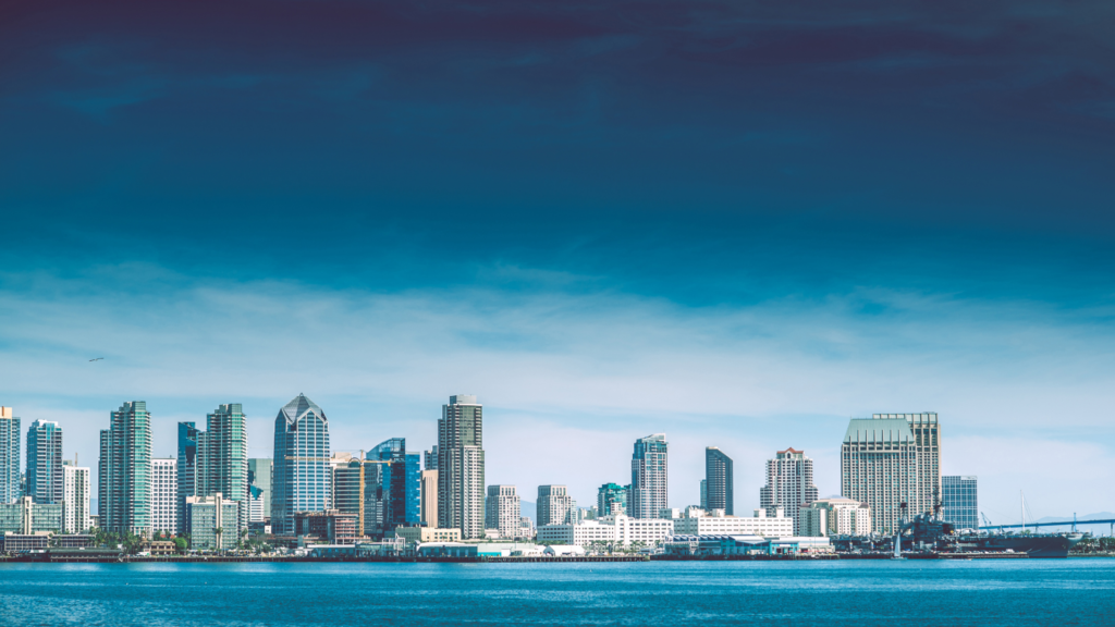 a picture of san diego downtown