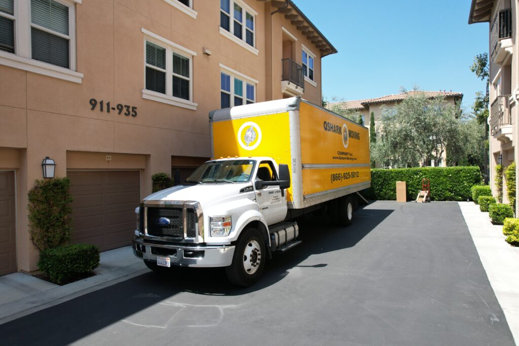 San Diego Residential Moving Services, a picture of qshark moving truck