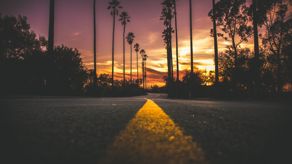 a picture of the road leading to moving from San Franciso to San Diego