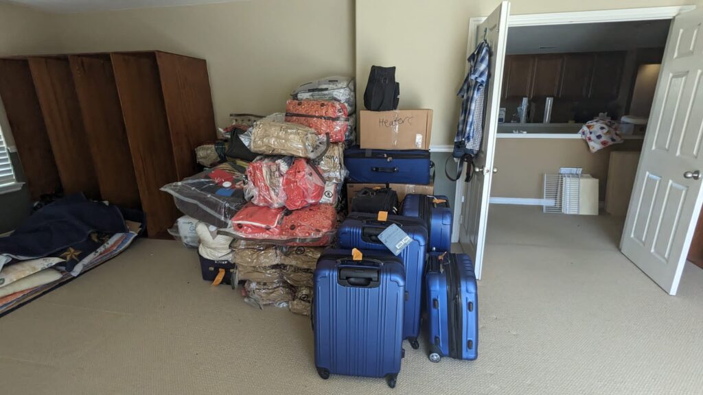 picture of packed items for moving